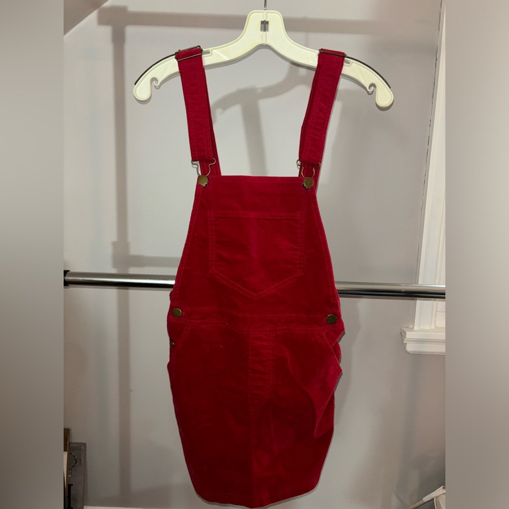 Forever 21 Suede Overall Dress